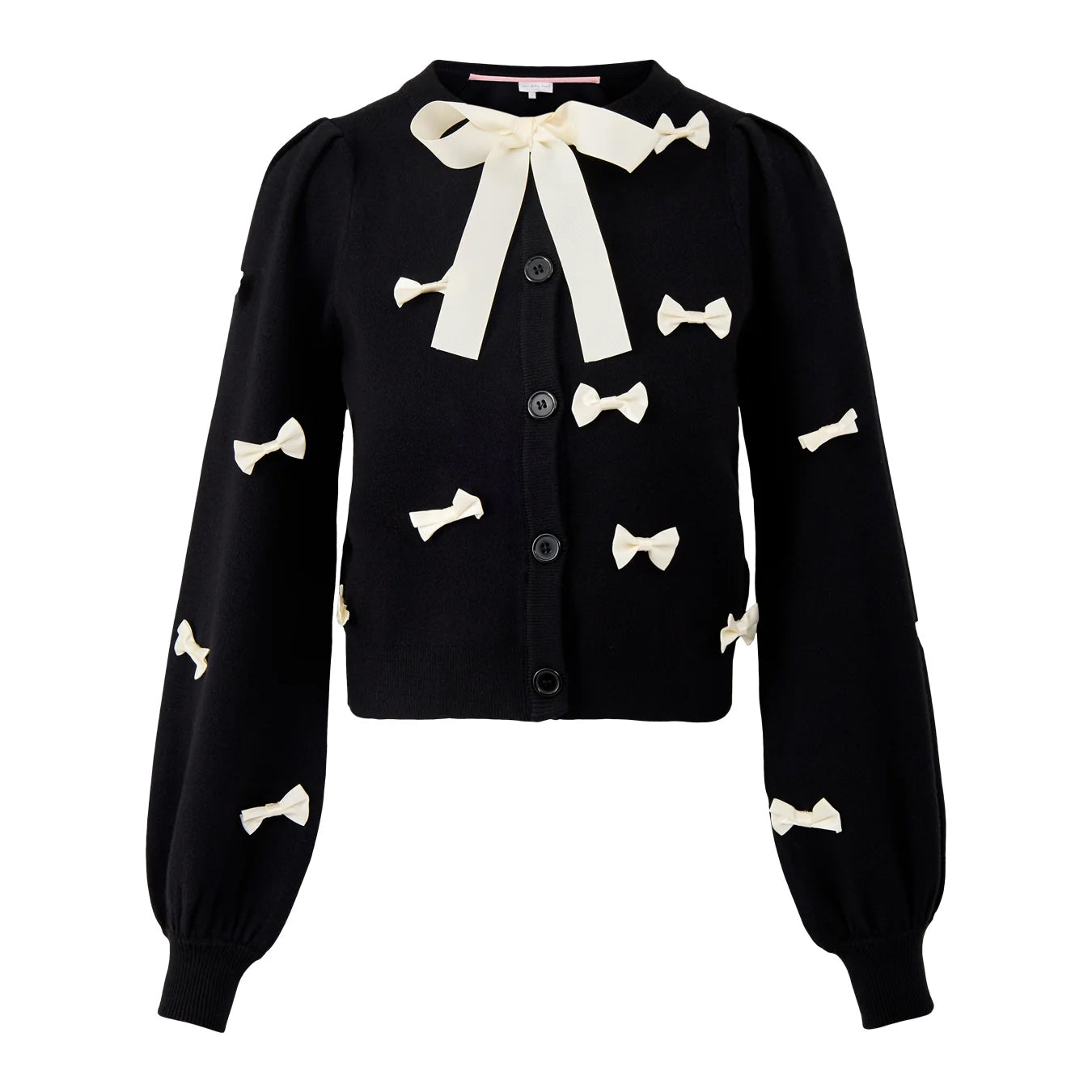 Black Bow Sophie Cardigan - Black