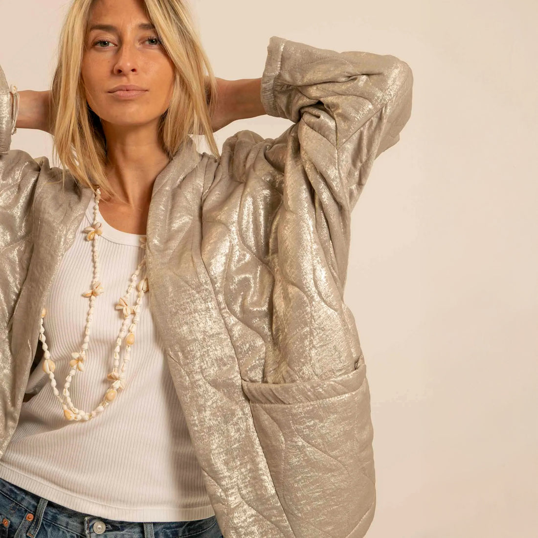 Chicago Metallic Jacket - Gold