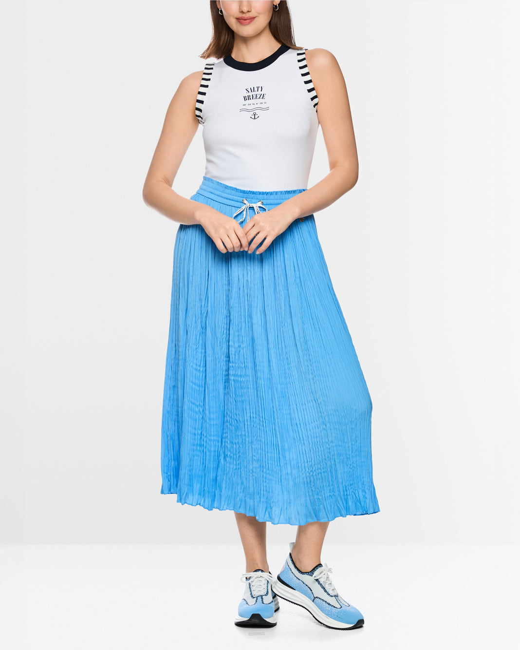 Crinkle Skirt - Blue