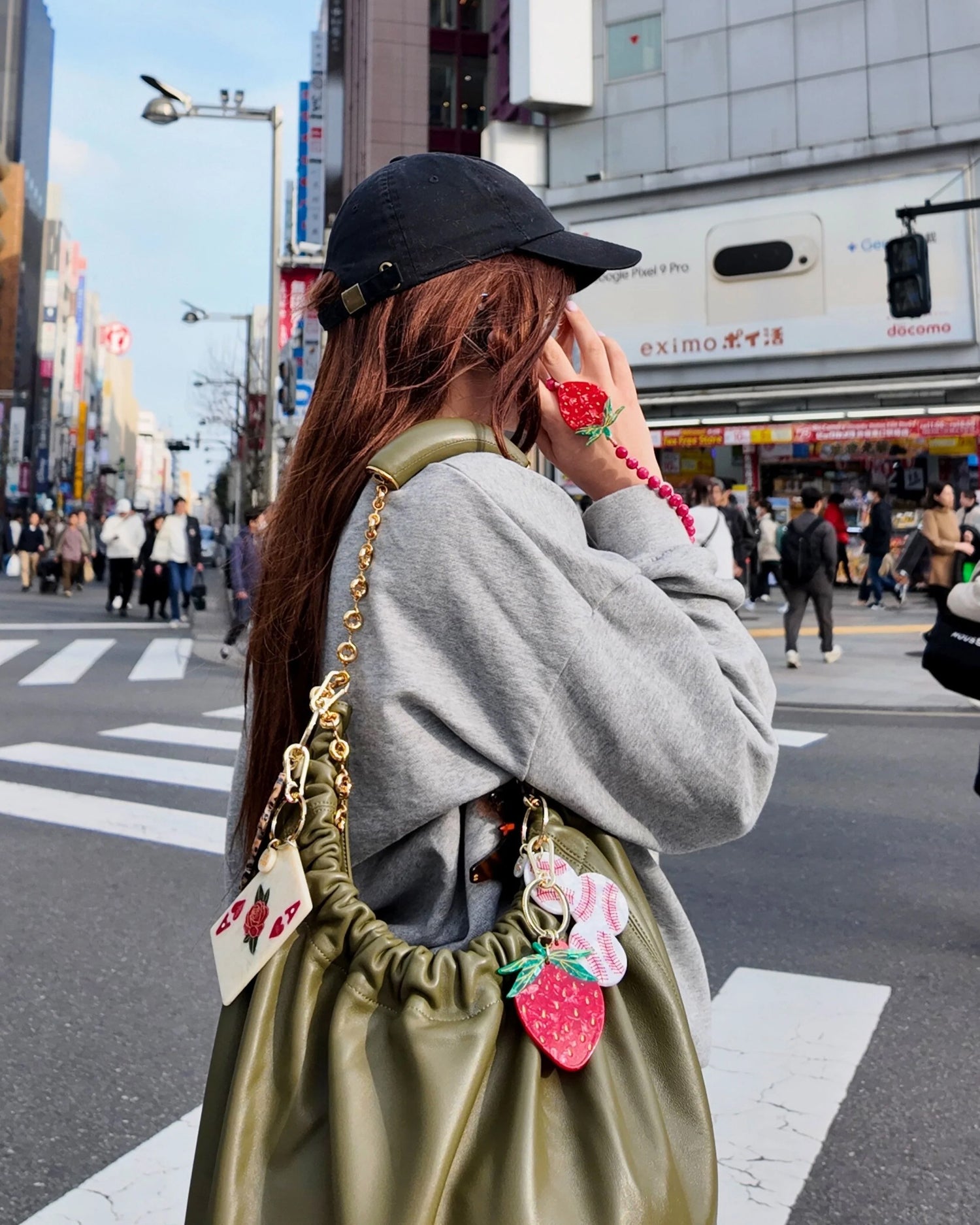 Ace Of Hearts Keyring - Cream/Red