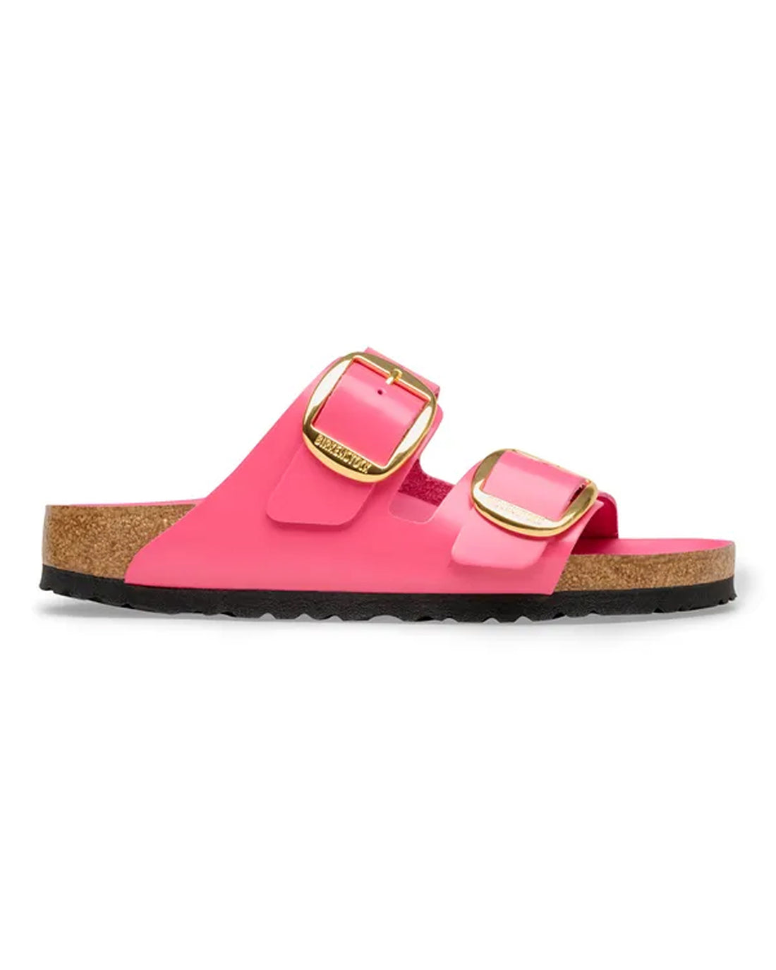 Arizona Big Buckle Natural Leather Patent - High-Shine Fuchsia Tulip