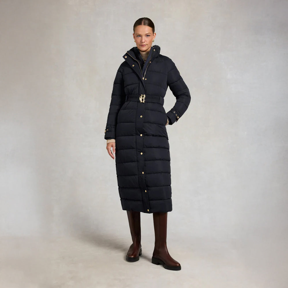 Arosa Luxe Longline Coat - Ink Navy