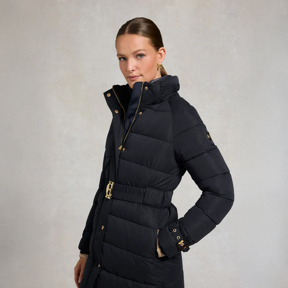 Arosa Luxe Longline Coat - Ink Navy