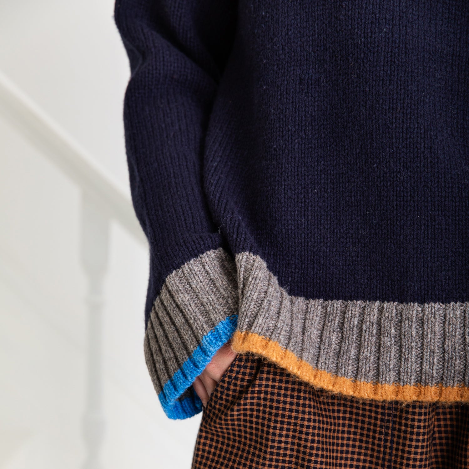 Bailey Roll Neck Jumper - Navy