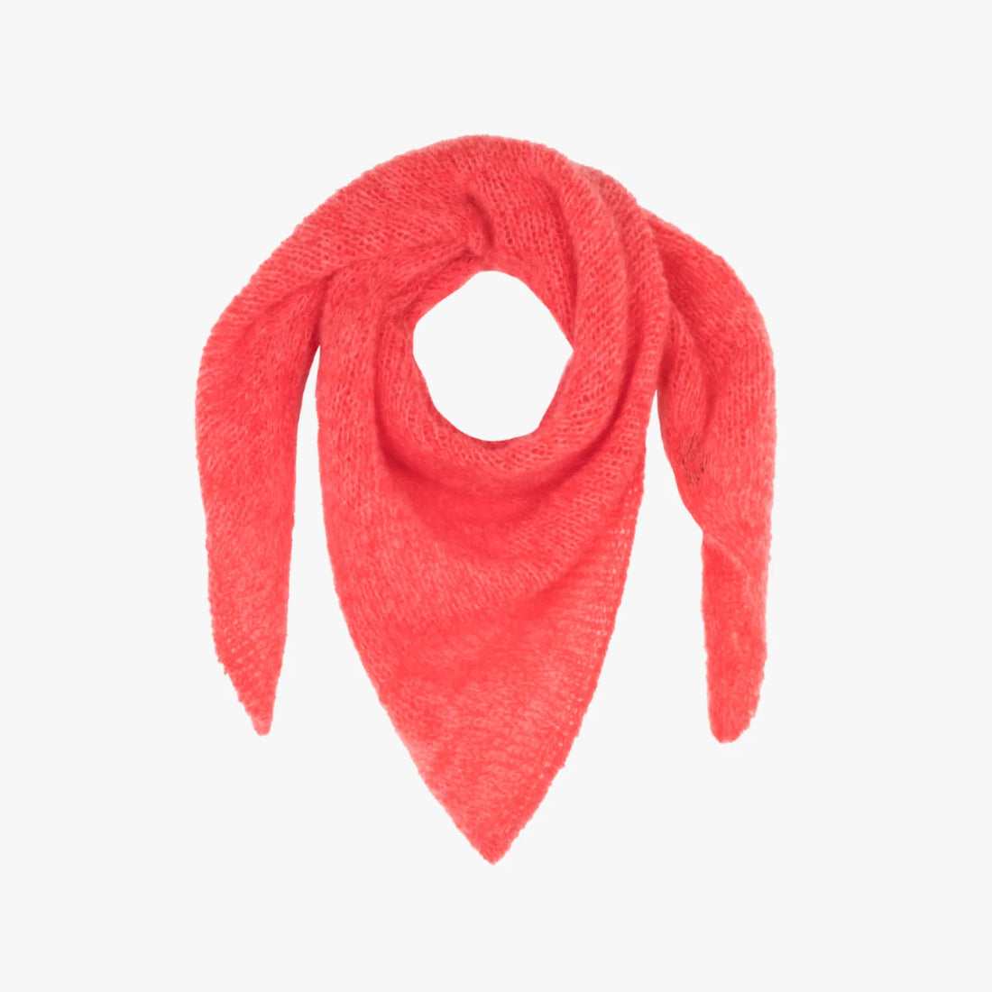 Bazate Marl Triangle Scarf - Scarlet Chine
