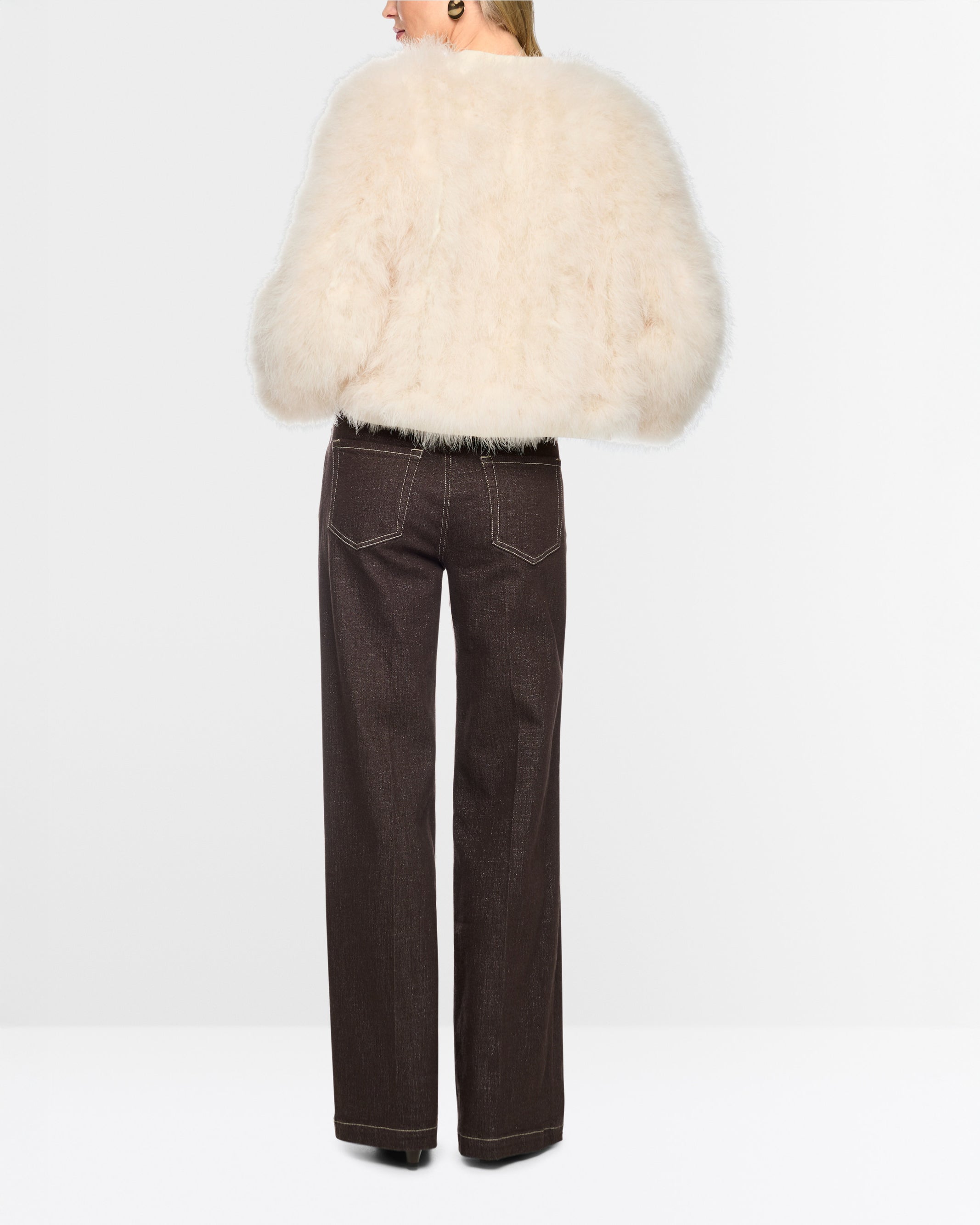 Eyelash Jacket - Cream