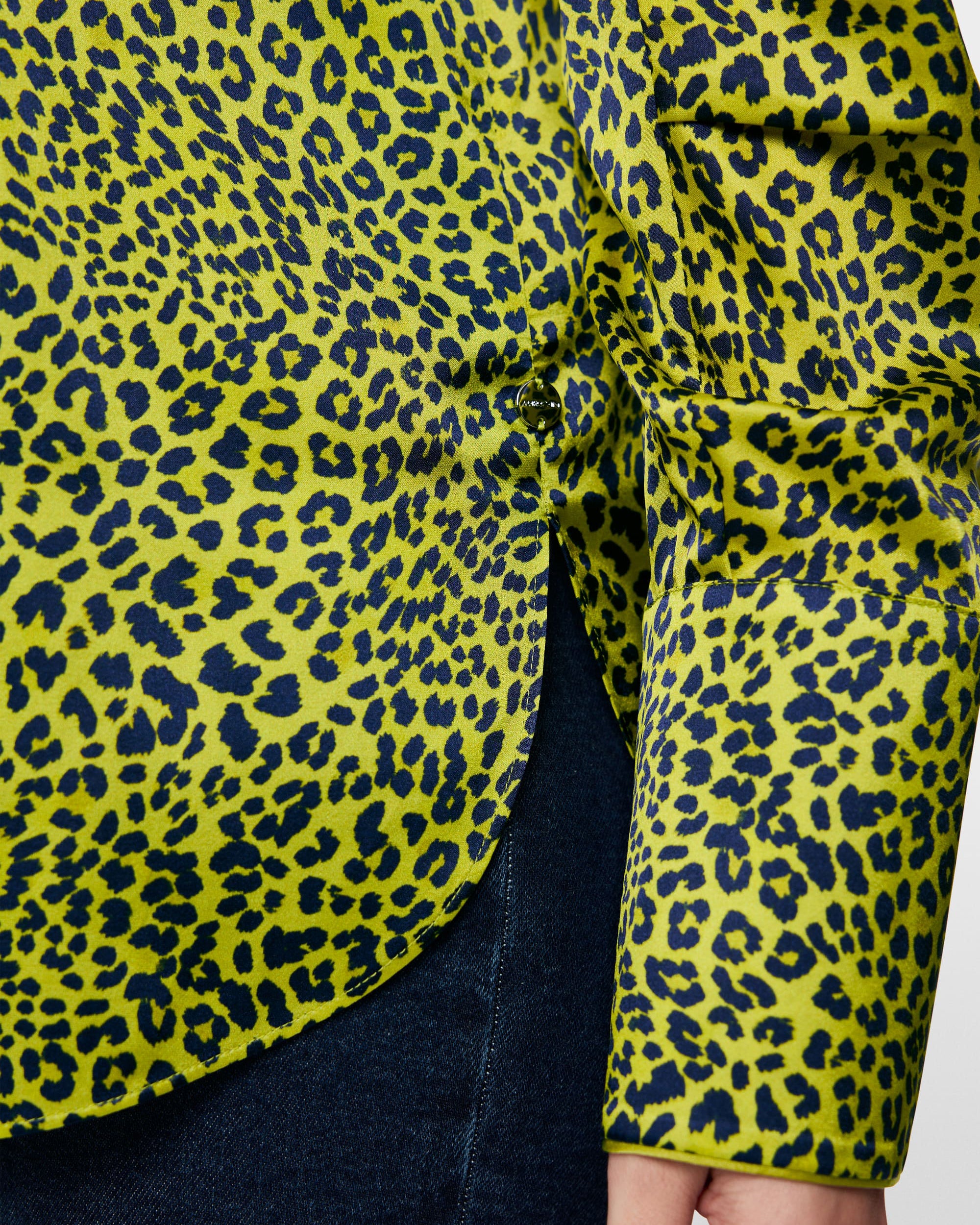 Leopard Print Shirt - Lime
