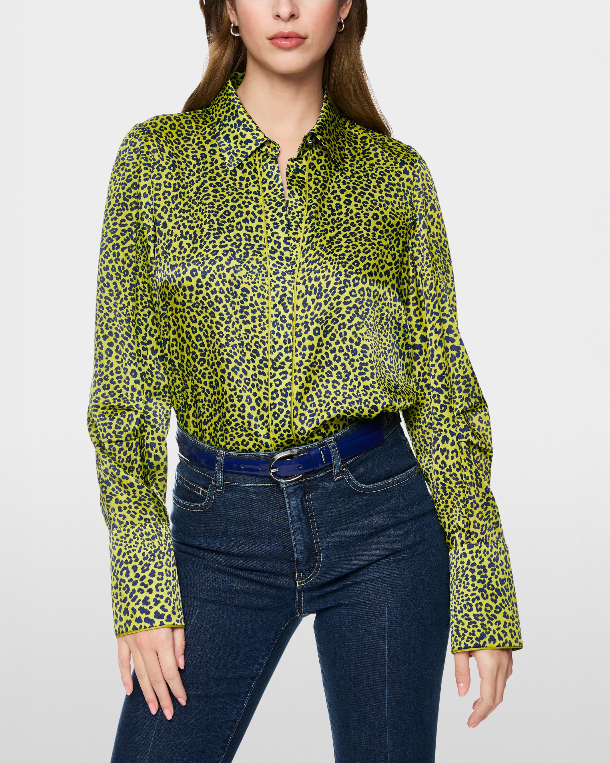 Leopard Print Shirt - Lime