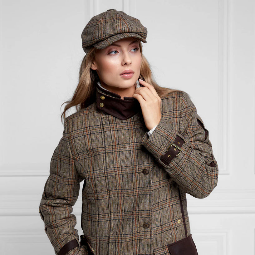 Baker Boy Tweed Cap - Bourbon Tweed