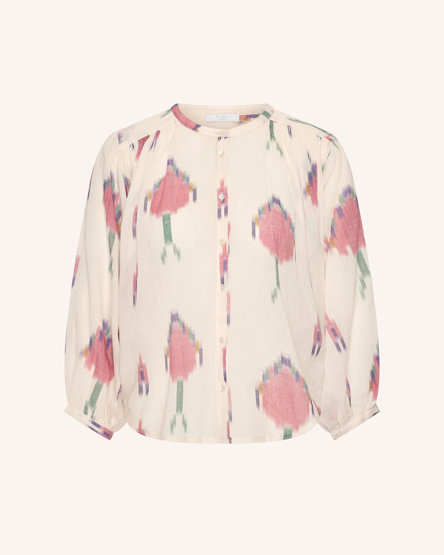 Becky Ikat Blouse - Spring Pink