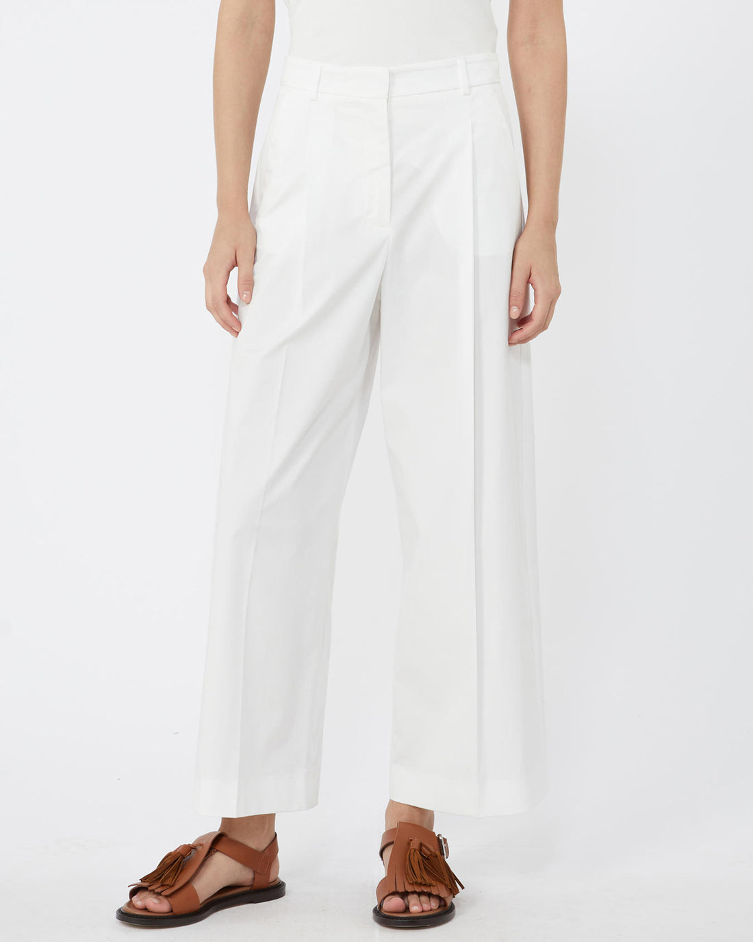 Bellico Cotton Wide Leg - White