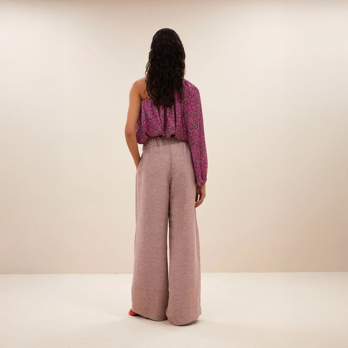 Benji Gloss Pants - Rose