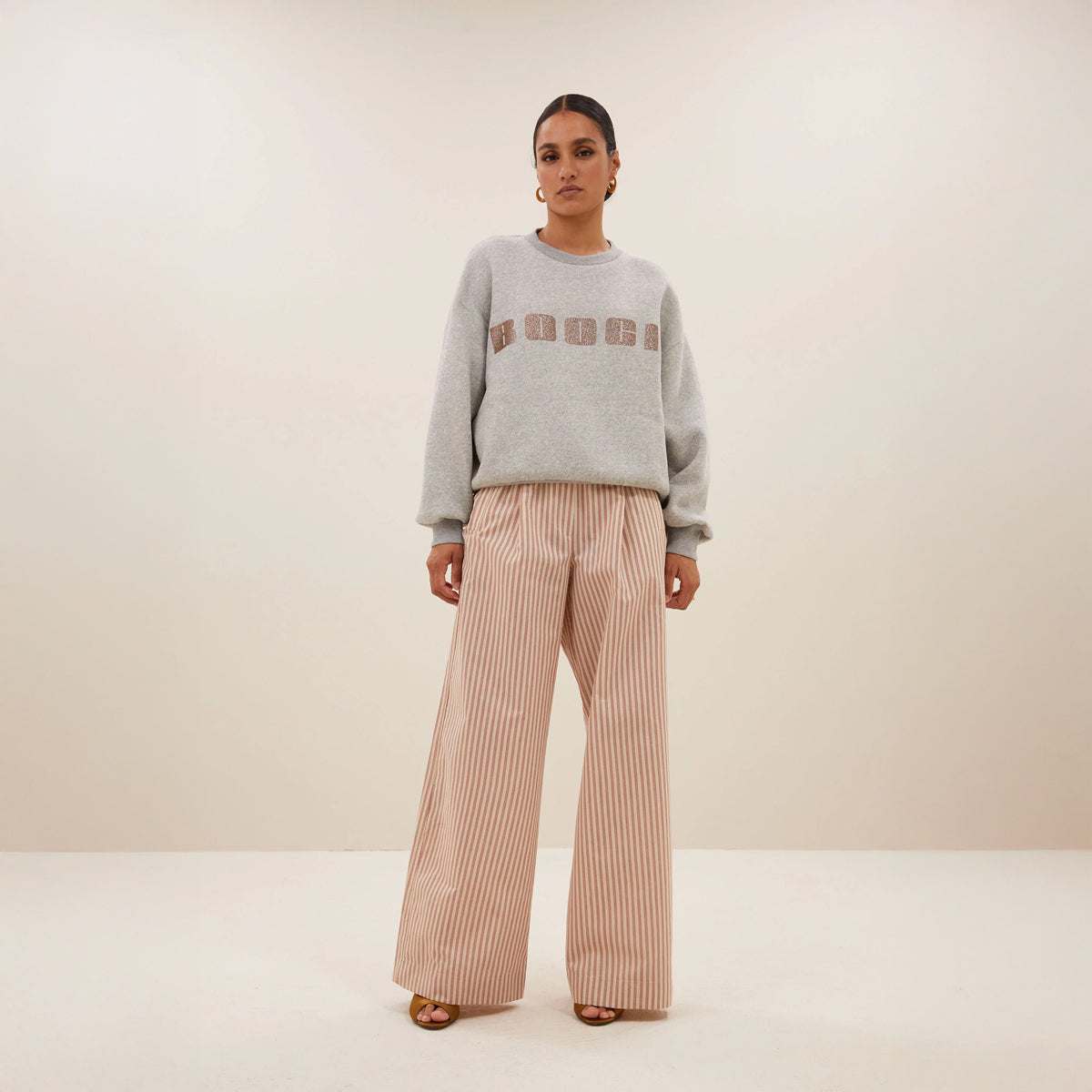 Benji Stripe Pants - Copper