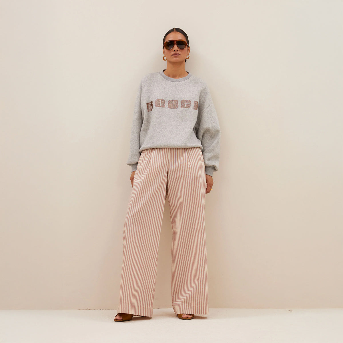 Benji Stripe Pants - Copper