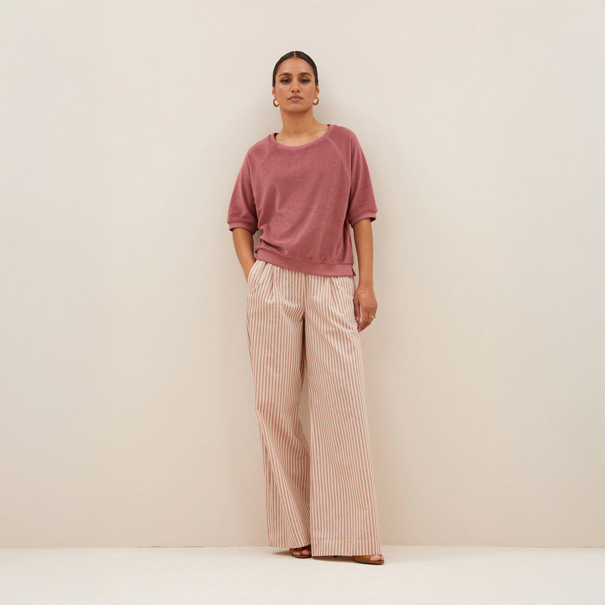 Benji Stripe Pants - Copper