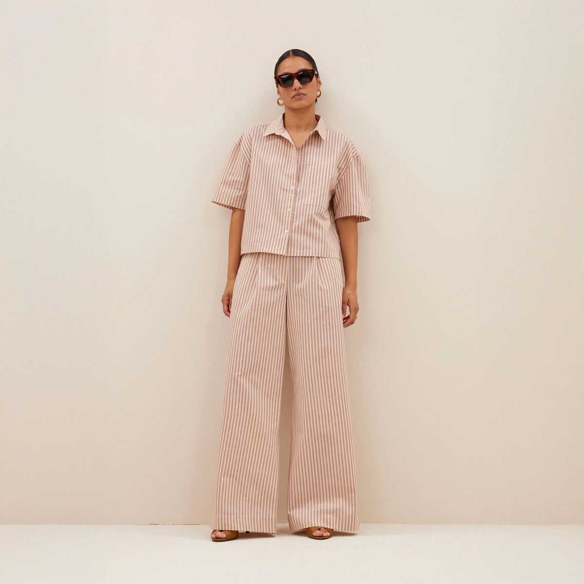 Benji Stripe Pants - Copper