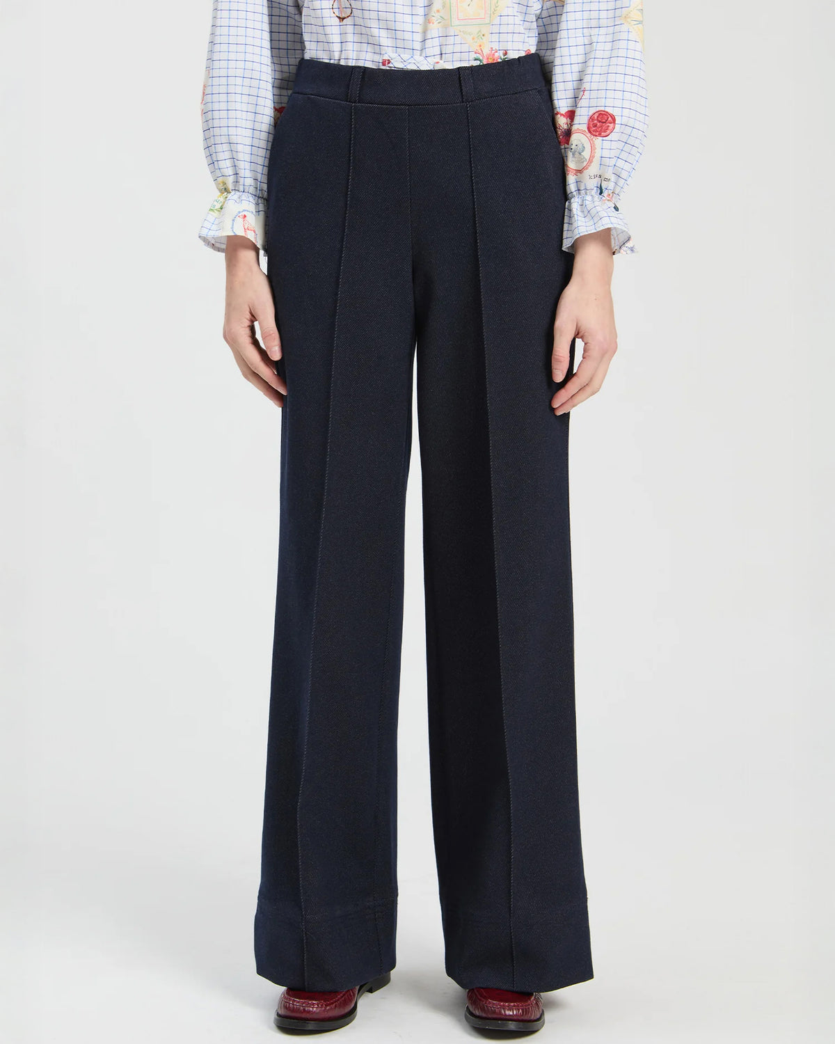 Betti Jersey Trouser - Navy