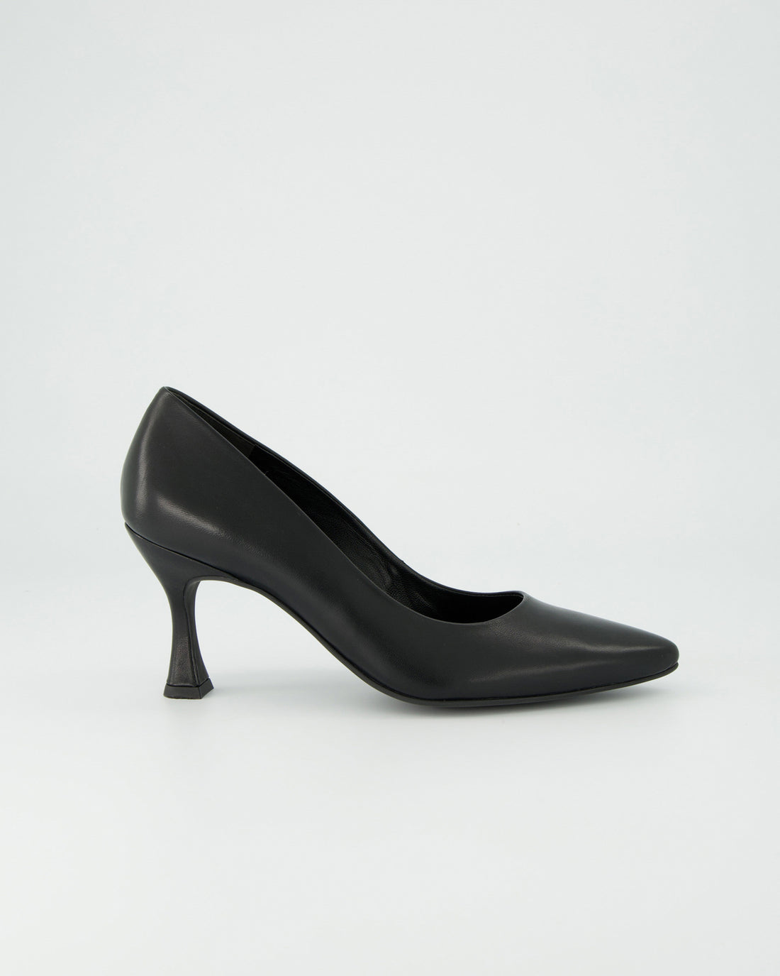 Suede Court Shoe - Black