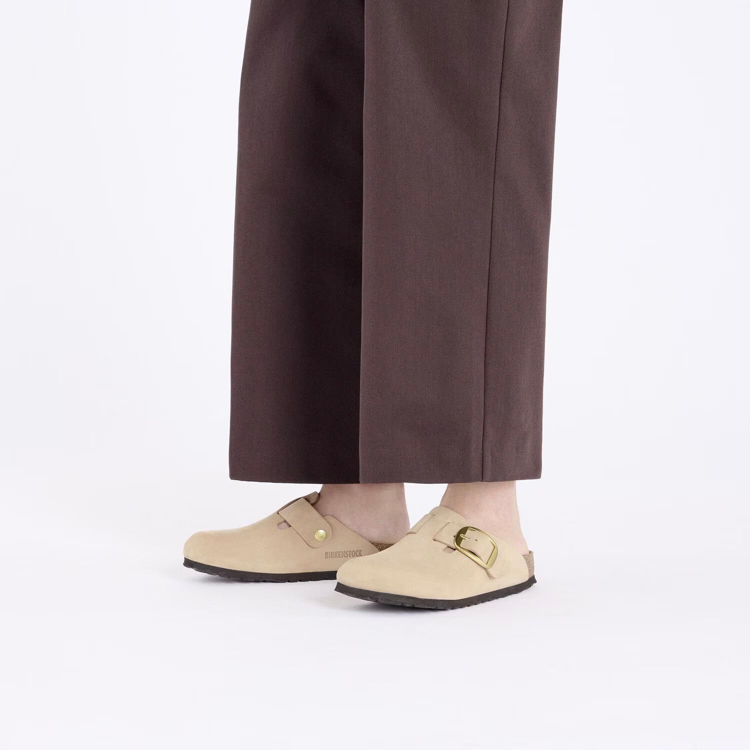 Boston Big Buckle Nubuk Leather - Sandcastle