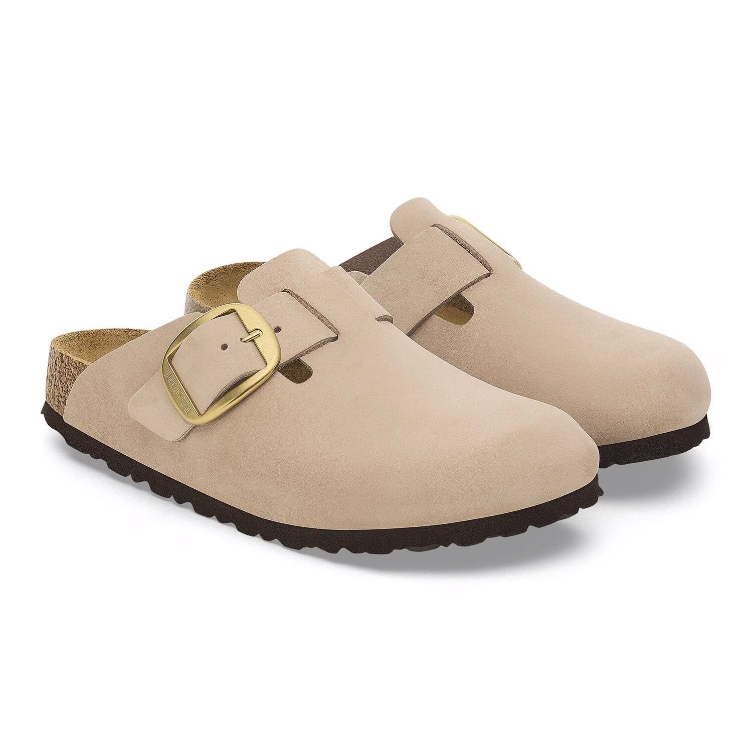 Boston Big Buckle Nubuk Leather - Sandcastle