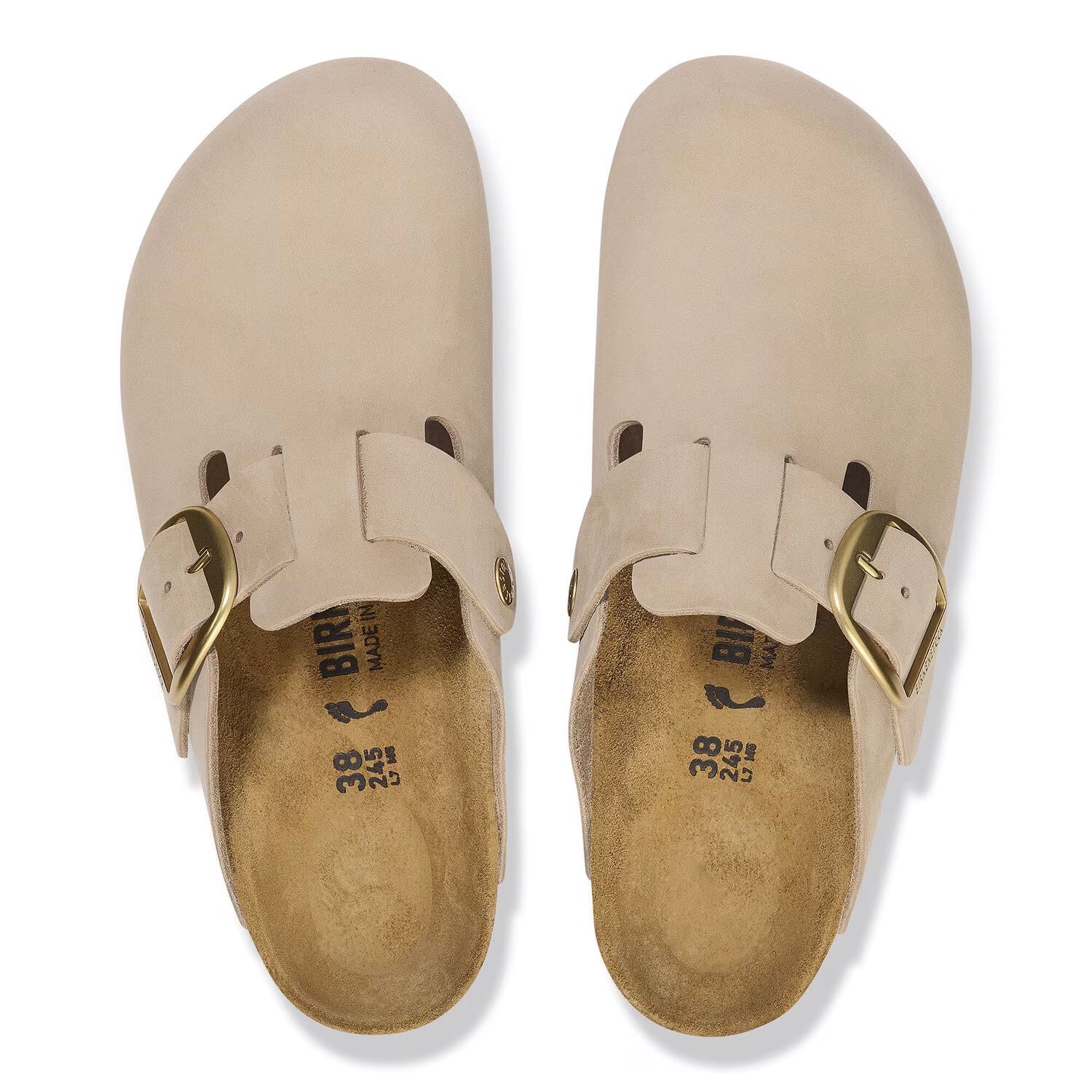 Boston Big Buckle Nubuk Leather - Sandcastle