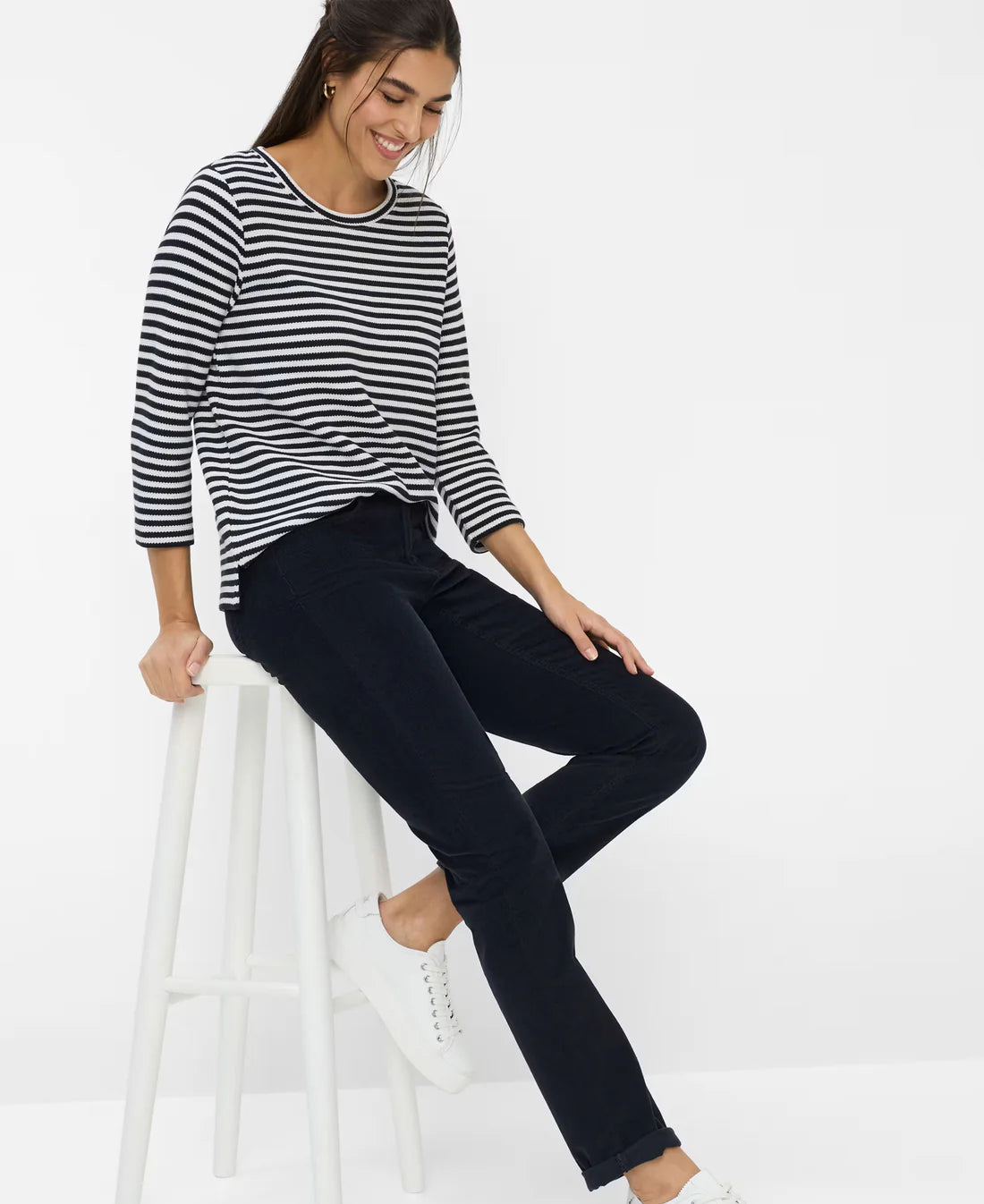 Mary Corduroy Trousers - Navy