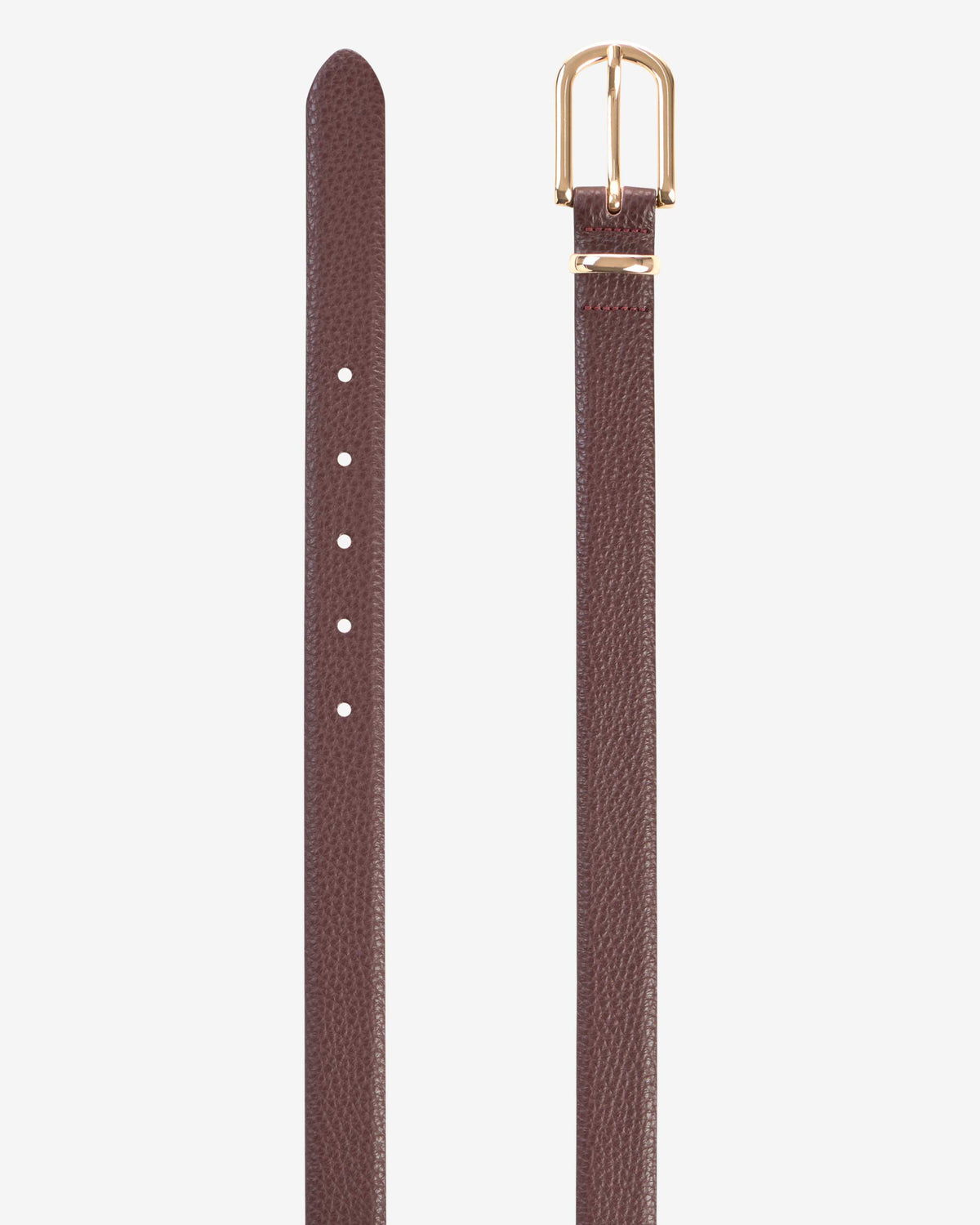 Big Gold Buckle Belt - Blackberry