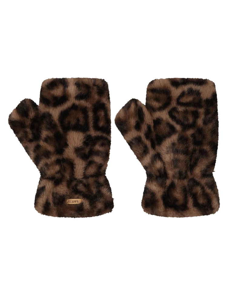 Britamu Fingerless Gloves - Print Brown
