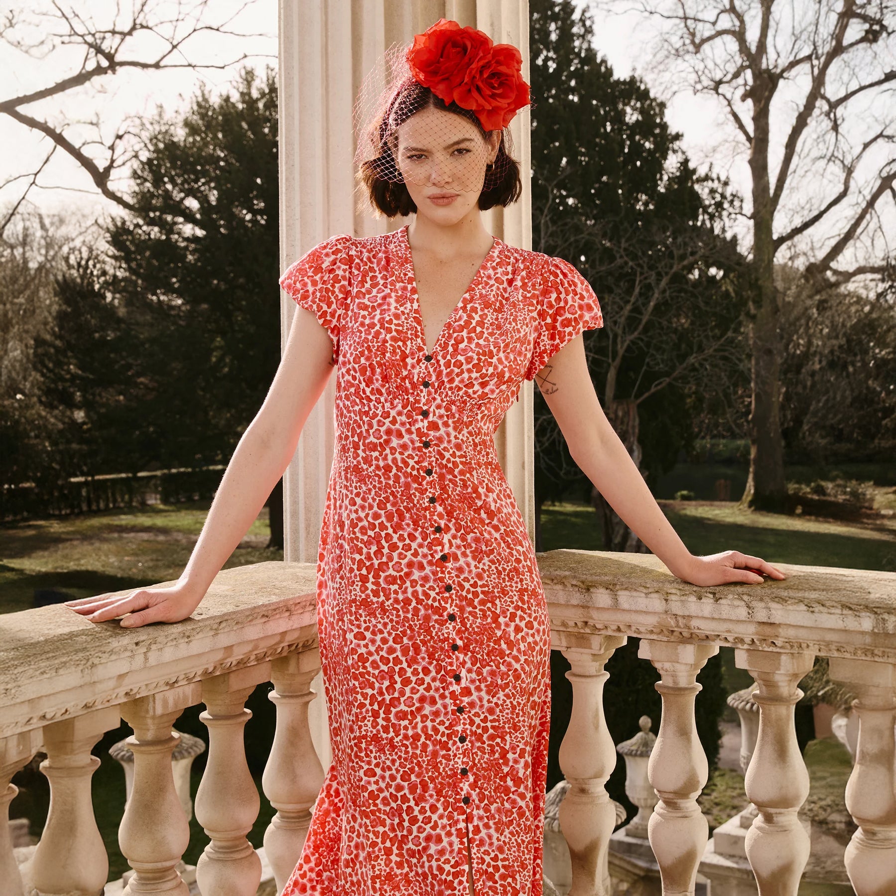 Leila Dress - Red