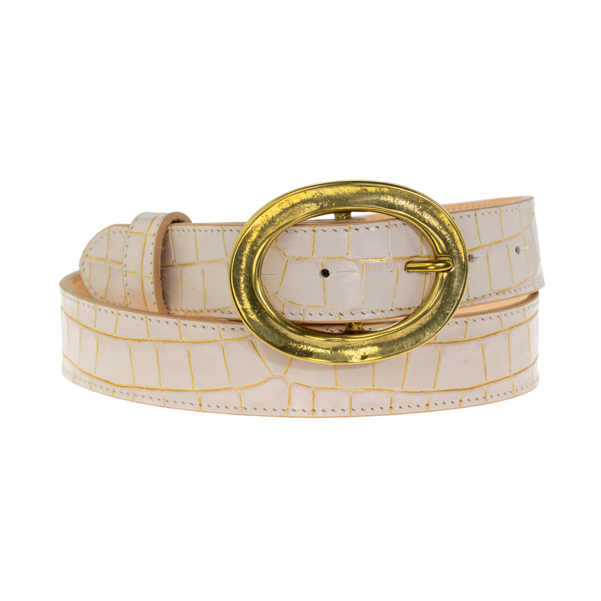 Chunky Gold Oval Buckle - Gold
