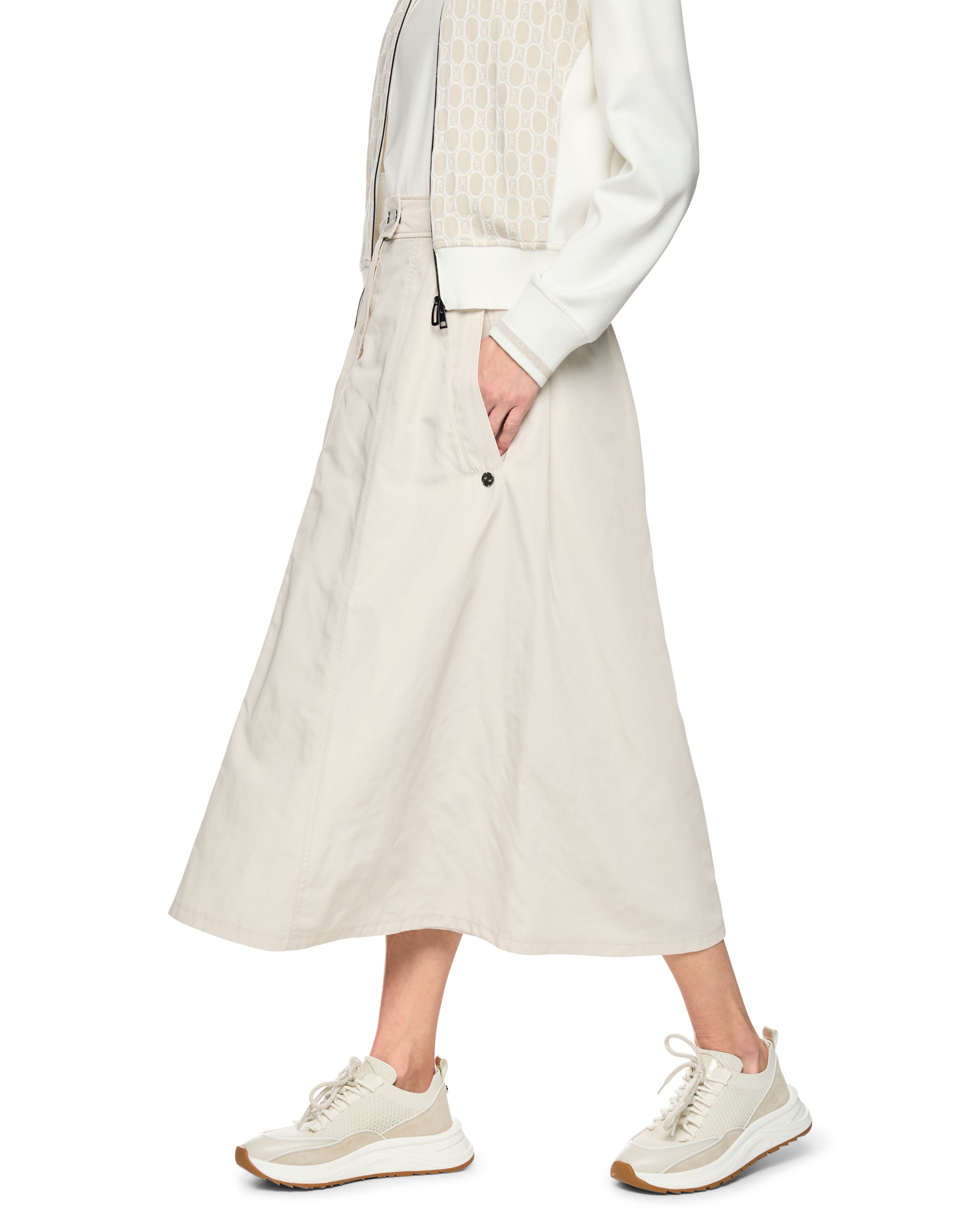 Cotton Skirt - Cream