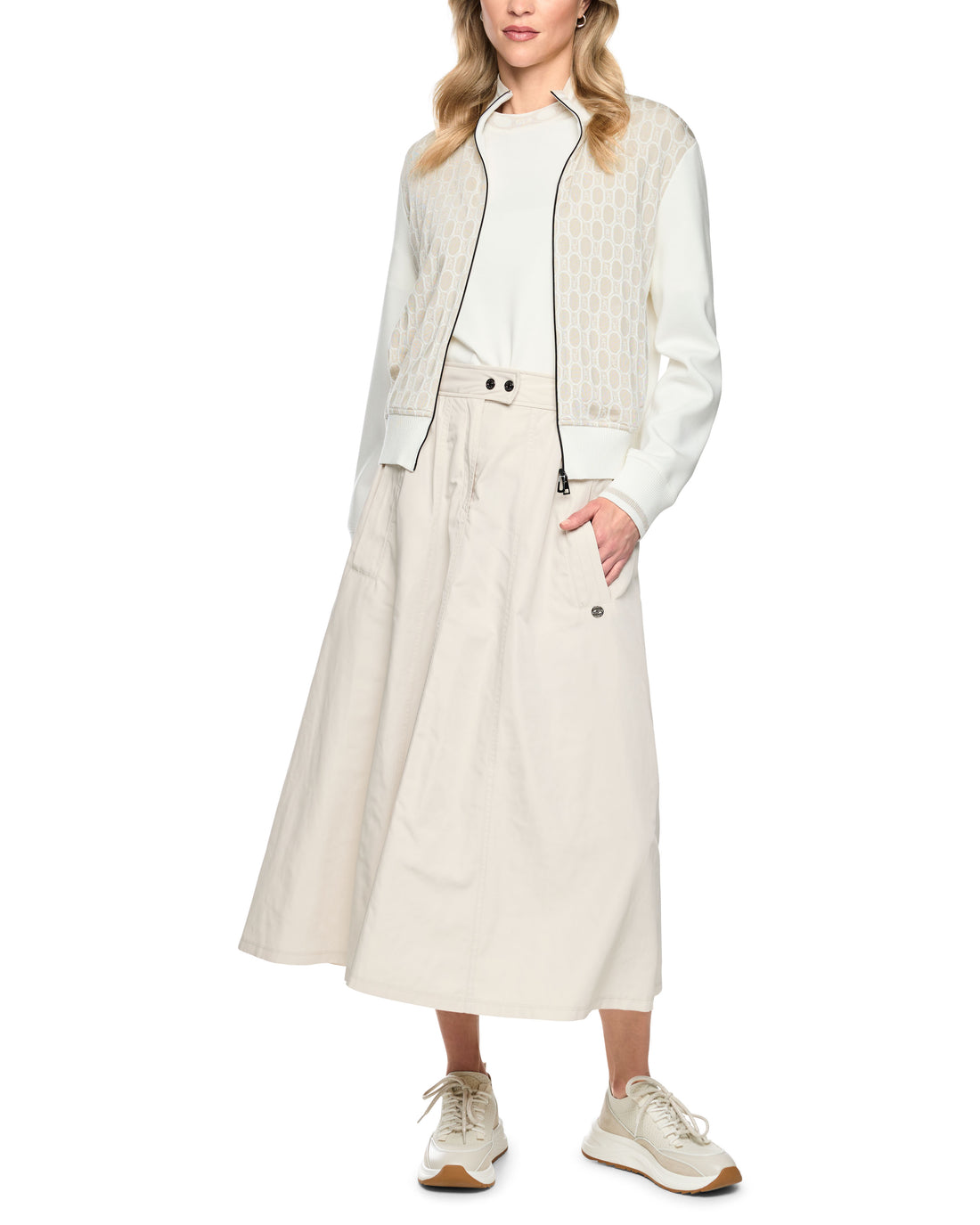 Cotton Skirt - Cream