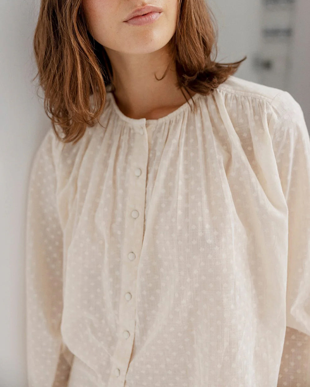 Caden Blouse - Pale Blush