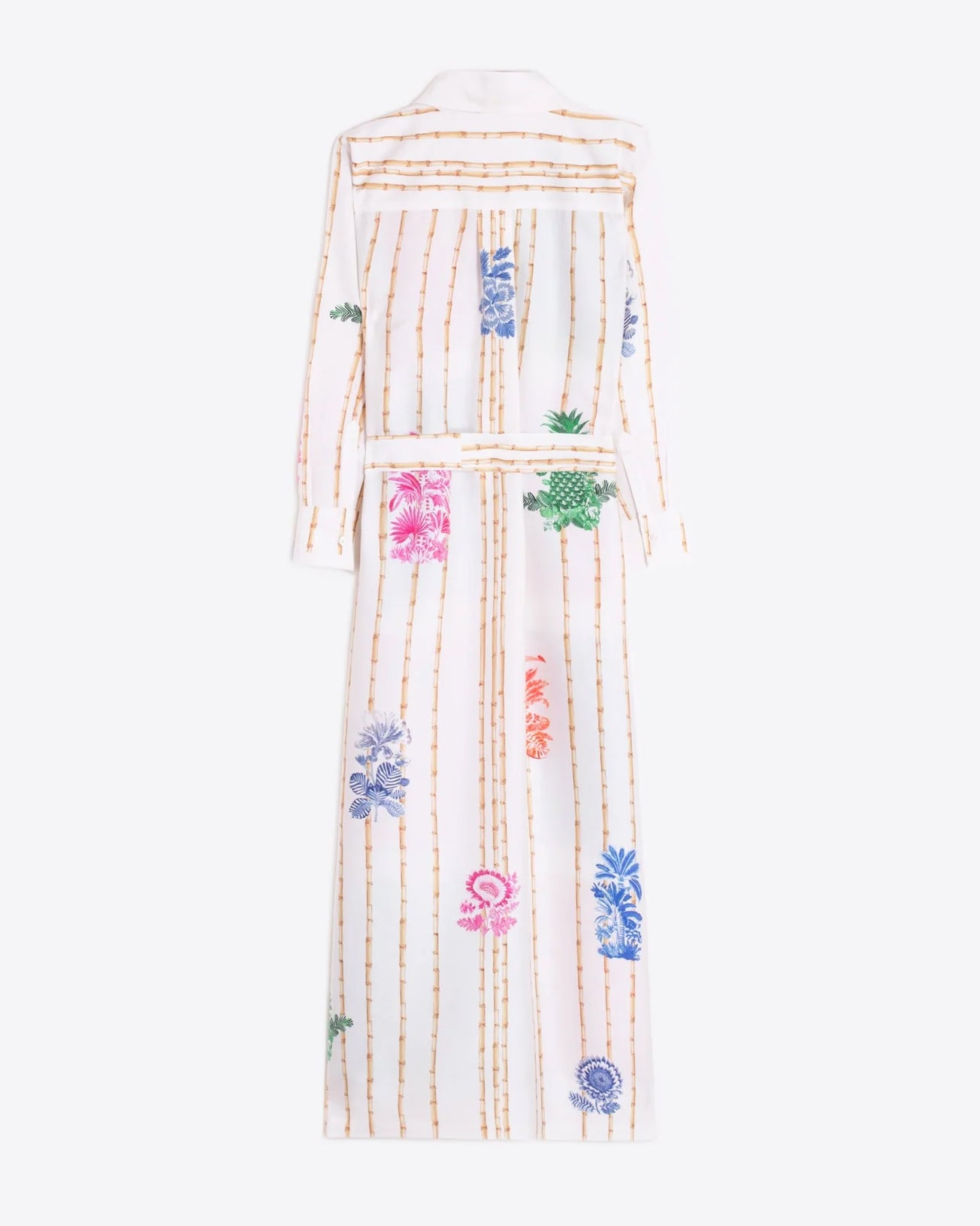 Camisero Postcard Printed Shirt Dress - Multi