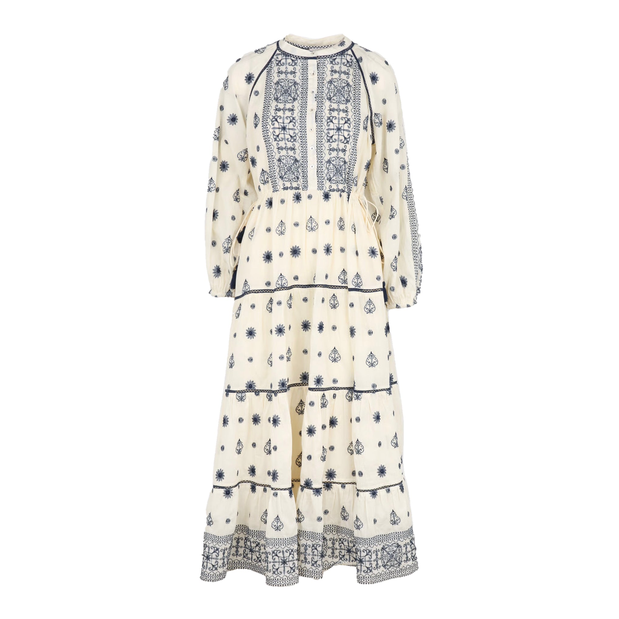 Caroline Embroidery Dress - Off White