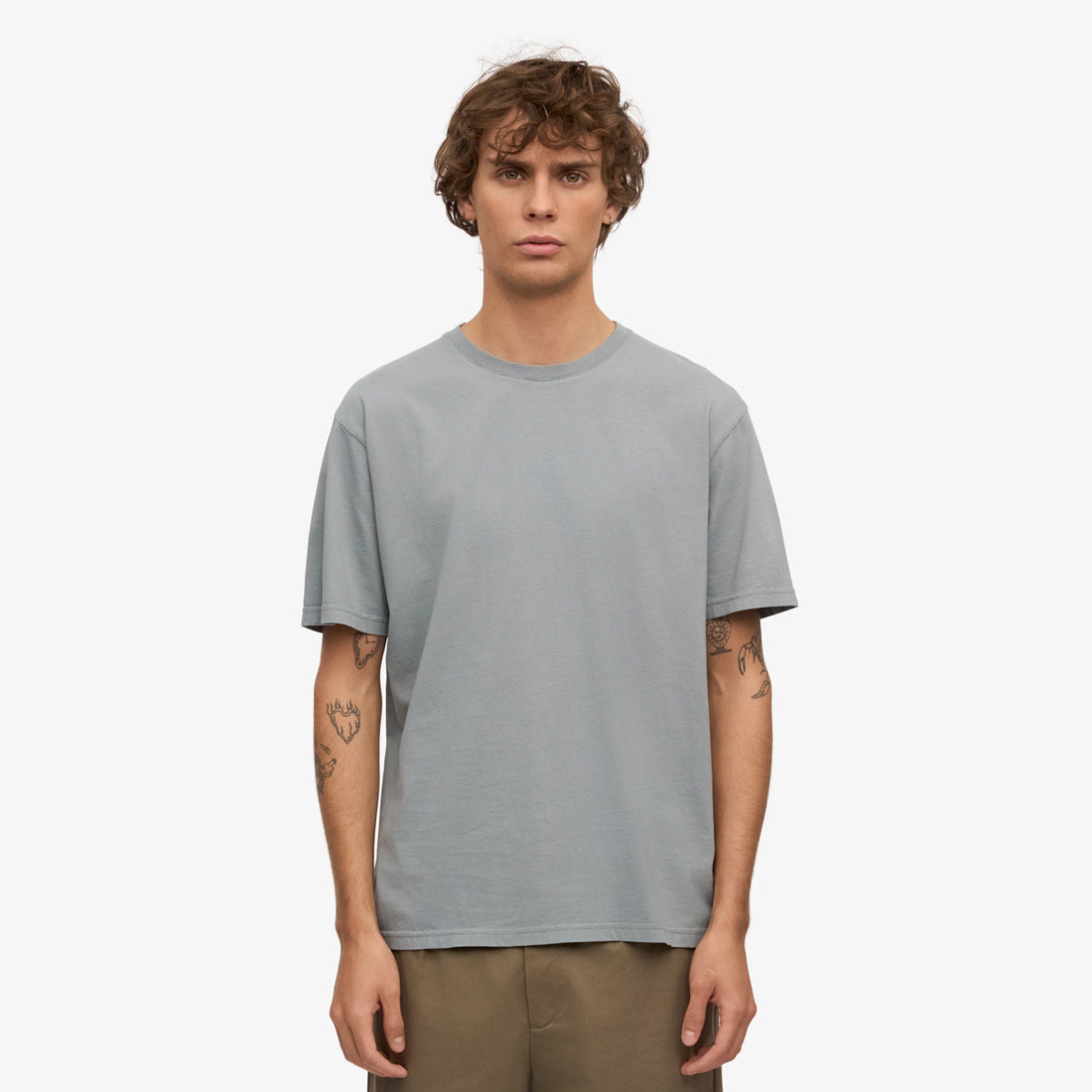 Classic Organic Tee - Steel Blue