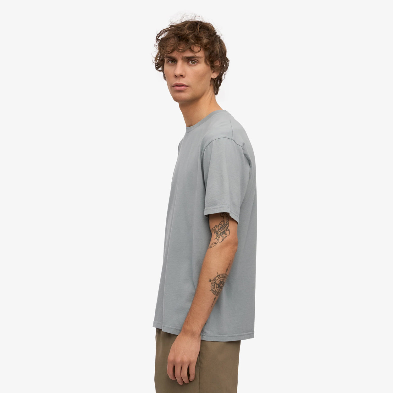 Classic Organic Tee - Steel Blue