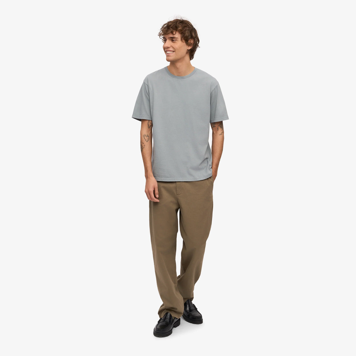 Classic Organic Tee - Steel Blue