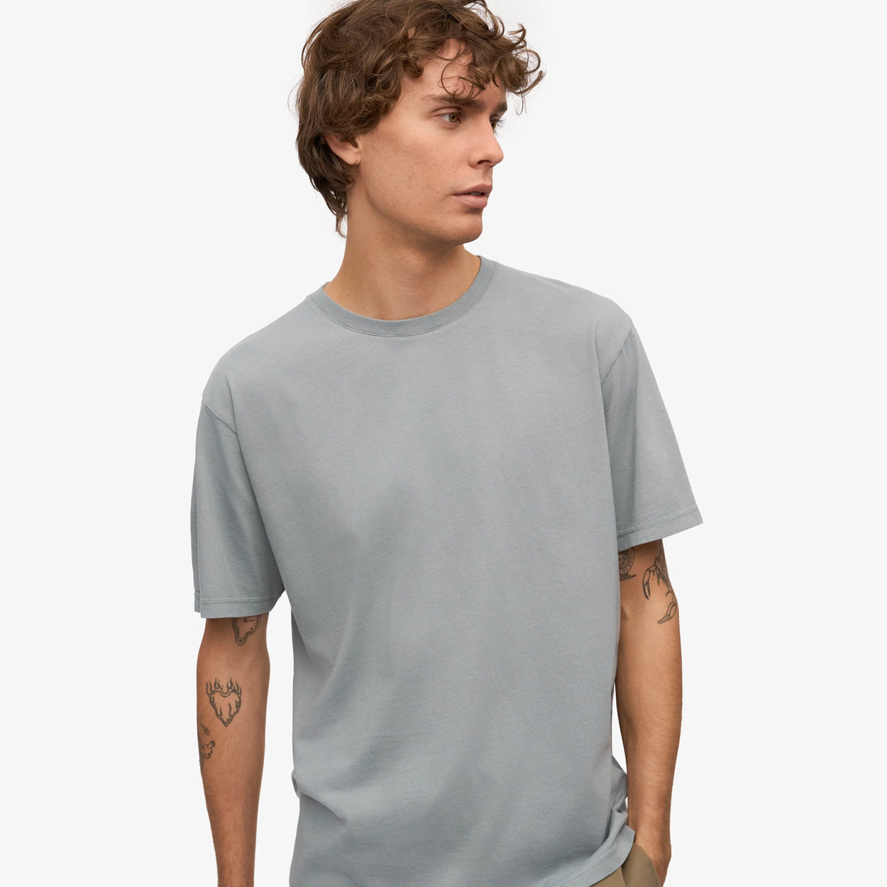 Classic Organic Tee - Steel Blue
