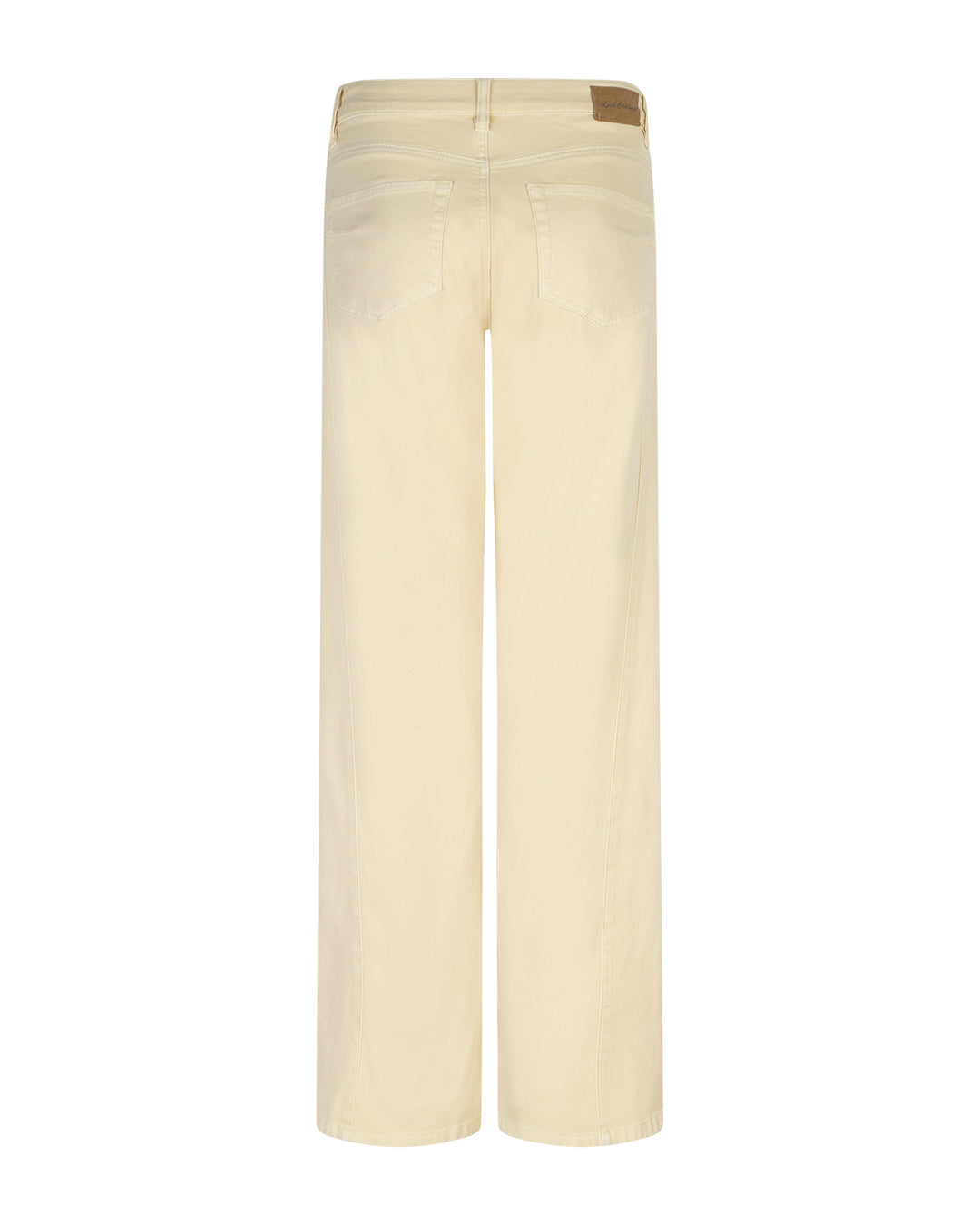 Claudette Slanted Seams Twill Jeans - Butter Yellow
