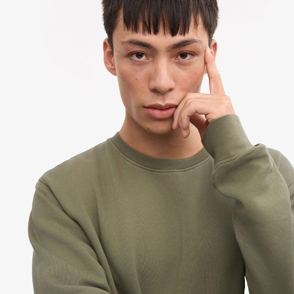 Classic Organic Crew - Dusty Olive