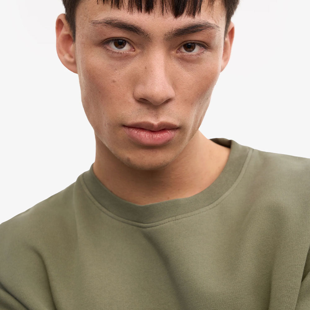 Classic Organic Crew - Dusty Olive