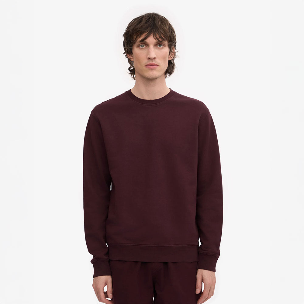 Classic Organic Crew - Oxblood Red