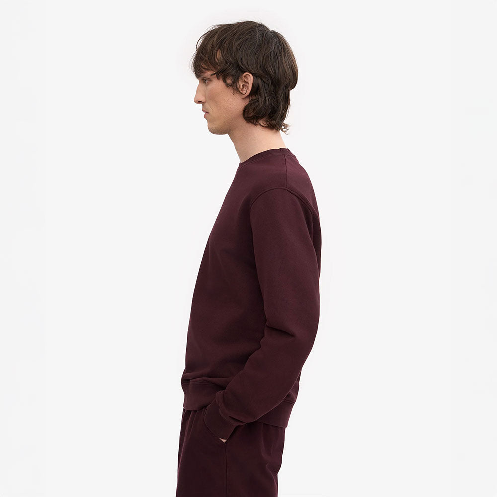 Classic Organic Crew - Oxblood Red