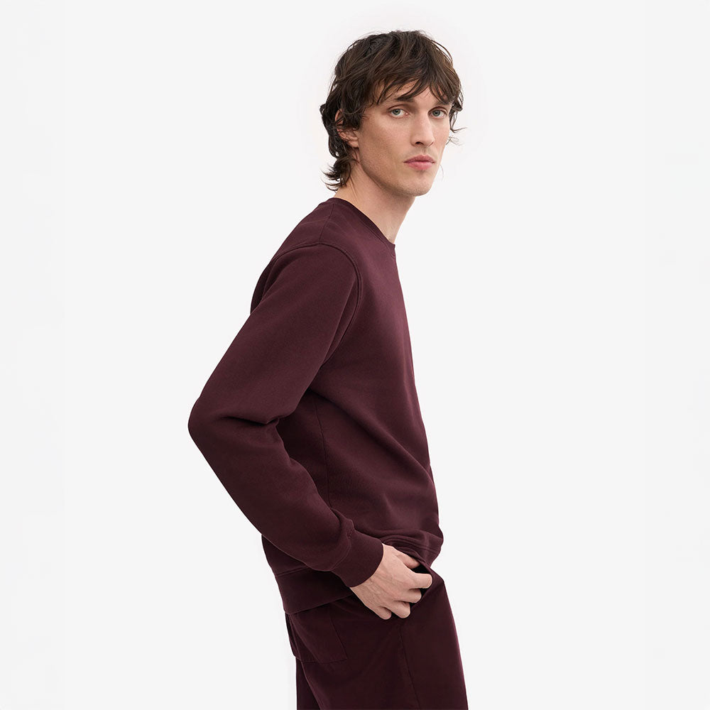 Classic Organic Crew - Oxblood Red
