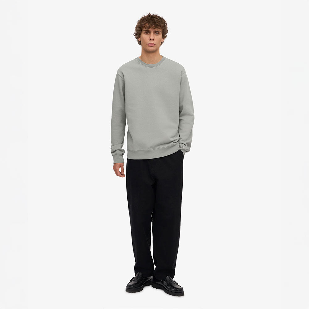 Classic Organic Crew - Steel Blue