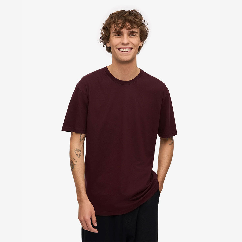 Classic Organic Tee - Oxblood Red