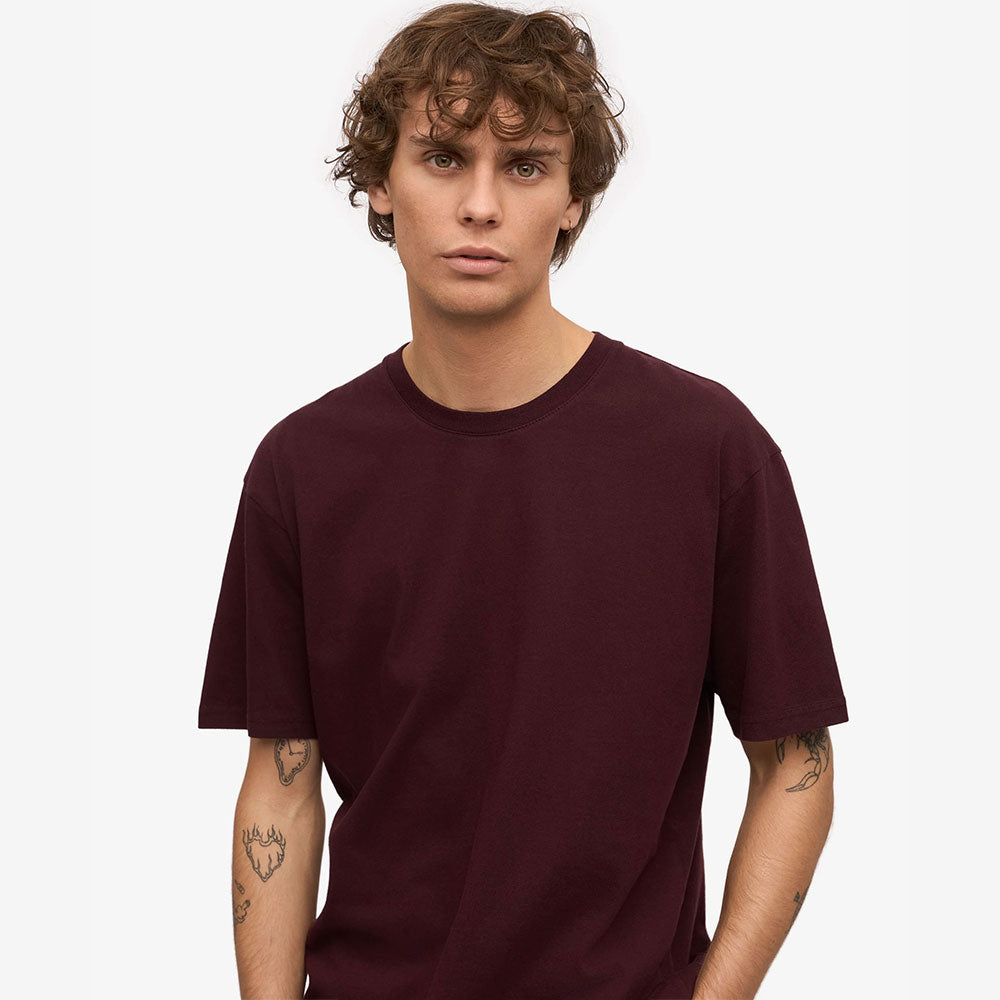 Classic Organic Tee - Oxblood Red