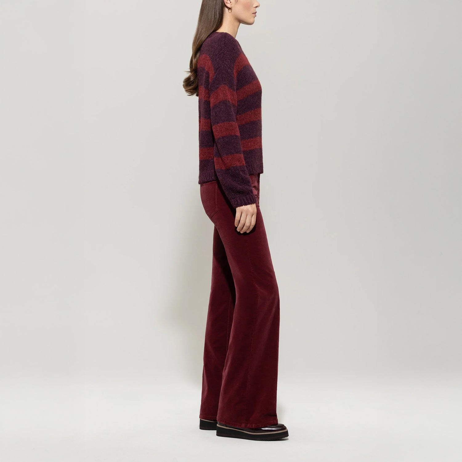 Cord Trouser - Berry Red
