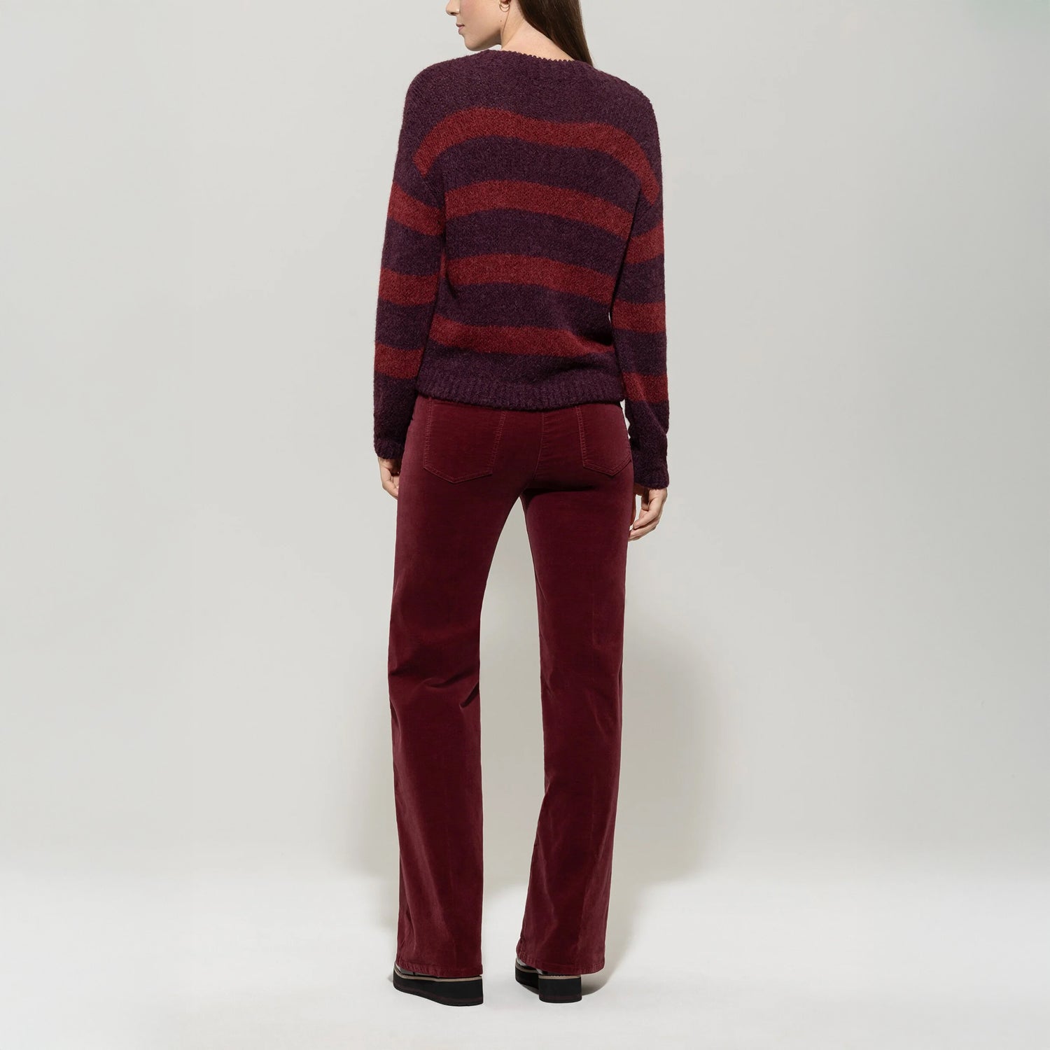 Cord Trouser - Berry Red